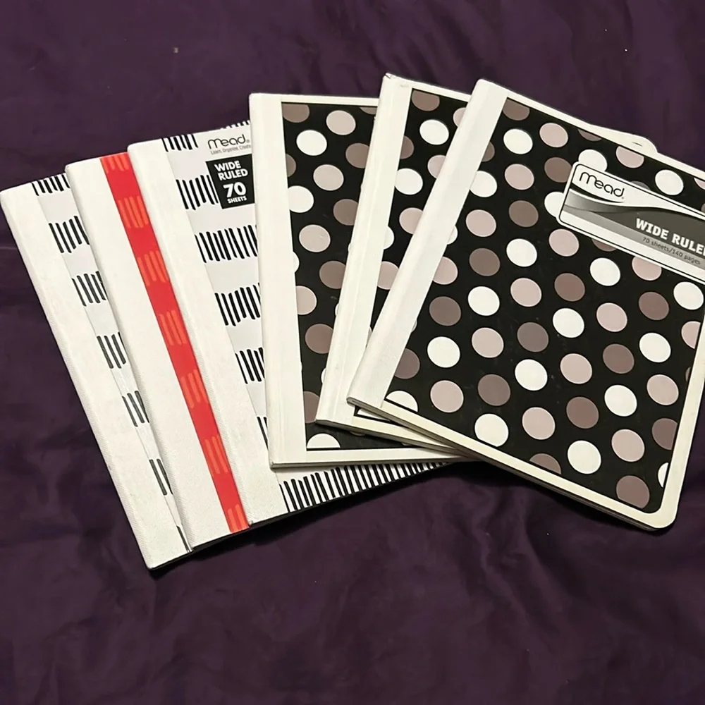 Mead wide ruled composition books